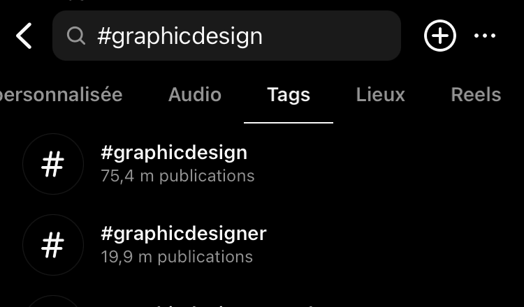  Le hastag graphic design comptabilise à lui seul plus de 75 millions de publications.