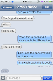 Mention « vu » sur iMessage 2011