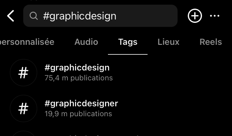  Le hastag graphic design comptabilise à lui seul plus de 75 millions de publications.