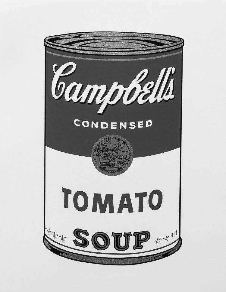  Andy Warhol
                « Campbell’s soup : Tomato, 1968 » - 1968, sérigraphie
                sur papier.