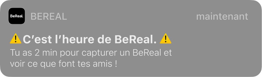 Figure 4 - Notification de BeReal